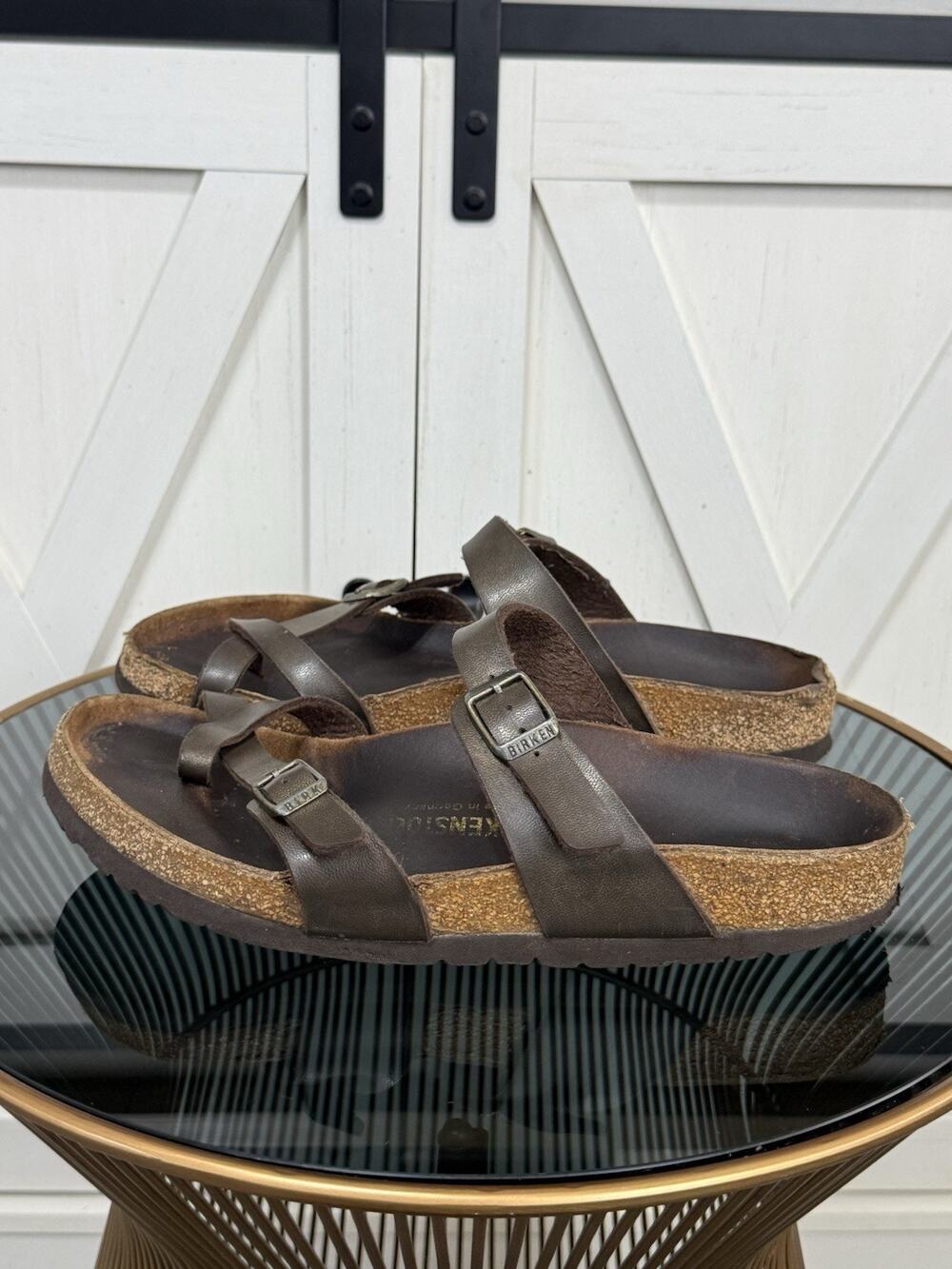 Birkenstock Mayari Mocha Brown Sandals Women Size 40 EU L9 M7 Comfort Unisex